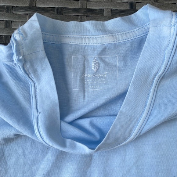 Free People Movement Inspire Tee Misty Skies Blue Size XS NWOT - Picture 6 of 6